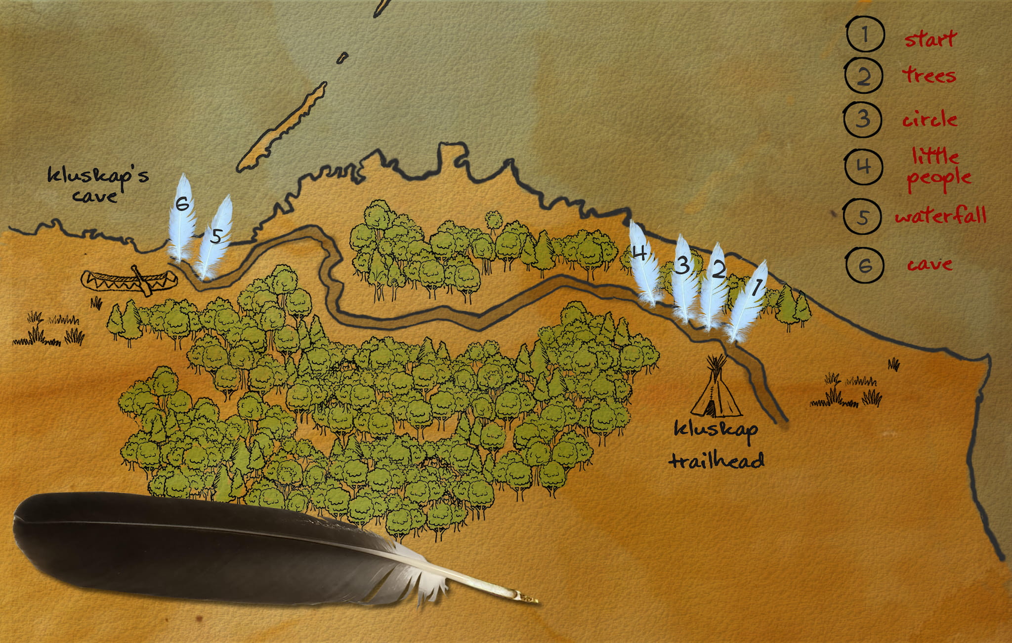 Kluskap Trail map